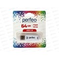 Флеш-карта Perfeo USB 64Gb C06 white