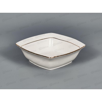 Салатник CS011613-A 13см 340мл Снежная королева квадрат 749786 *48