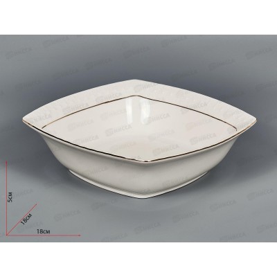 Салатник CS0111617-A 18см 780мл Снежная королева квадрат 749166 *24