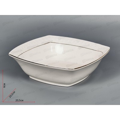 Салатник CS0111620-A 20см 800мл Снежная королева квадрат 749168 *24 Салатник CS0111620-A 20см 800мл Снежная королева квадрат 749168 *24