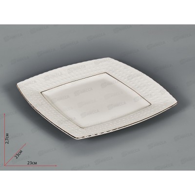 Тарелка подстановочная CS228823-A 23,0см Снежная королева квадр 749156 *24 Тарелка подстановочная CS228823-A 23,0см Снежная королева квадр 749156 *24