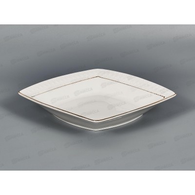 Тарелка суповая CS223719-A 19см 610мл Снежная королева квадр 749158 *36