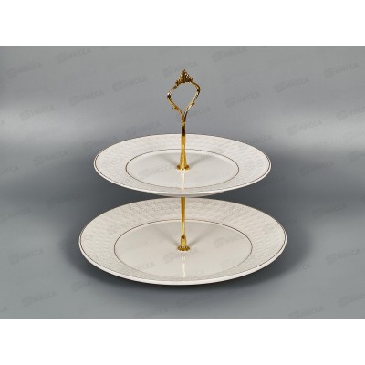 Ваза 2х-ярусная CMB0133-A 21-25,4см круг Снежная королева 749222 *8 Ваза 2х-ярусная CMB0133-A 21-25,4см круг Снежная королева 749222 *8