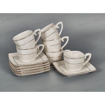 Набор кофейный CS506707-A 90мл Снежная королева квадрат 749182 *8 Набор кофейный CS506707-A 90мл Снежная королева квадрат 749182 *8