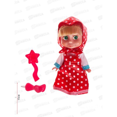 Кукла "КАРАПУЗ" Маша 83030WOSR23 15см без звука, в/к