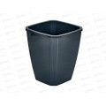 Кашпо Лаунж 2,4л квадратное с дренажной вставкой Чернильн-сер С371Чсер Кашпо Лаунж 2,4л квадратное с дренажной вставкой Чернильн-сер С371Чсер