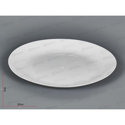 Тарелка плоская Натура d200мм Белая С945Бел *35 Тарелка плоская Натура d200мм Белая С945Бел *35