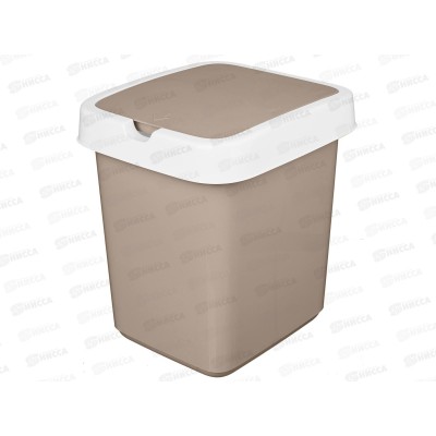 Контейнер для мусора 14л &quotTule&quot бежевый 221301227/01 *7