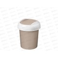 Контейнер для мусора 1л "Palm" круглый бежевый 221301527/01 Контейнер для мусора 1л "Palm" круглый бежевый 221301527/01