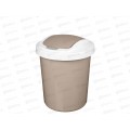 Контейнер д/мусора 6л "Palm" круглый бежевый 221301827/01 Контейнер д/мусора 6л "Palm" круглый бежевый 221301827/01
