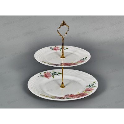 Фруктовница 2-х ярусная 02-2288 Эмили *12 Фруктовница 2-х ярусная 02-2288 Эмили *12