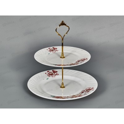 Фруктовница 2-х ярусная 02-2289 Лилия *12 Фруктовница 2-х ярусная 02-2289 Лилия *12