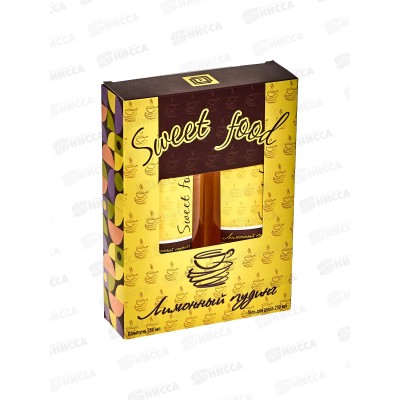 Sweet Food подарочный набор Лимонный пудинг Гель для душа 250мл+шампунь 250мл *12