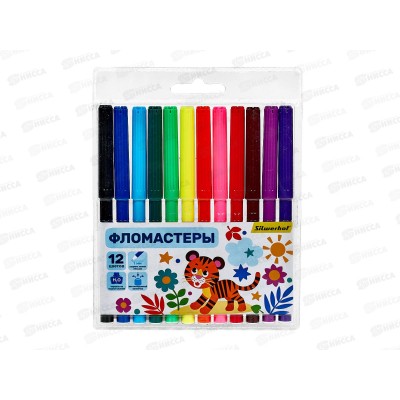 Фломастеры 12 цветов SILWERHOF Веселые друзья к/у, 1481510 *12/240 Фломастеры 12 цветов SILWERHOF Веселые друзья к/у, 1481510 *12/240