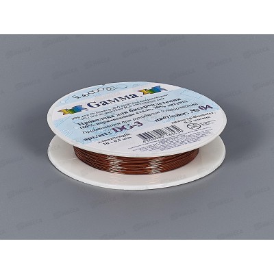 Проволока для бисера &quotZlatka&quot DG-3 d 0.3мм 10м+-0.5м №04 под медь