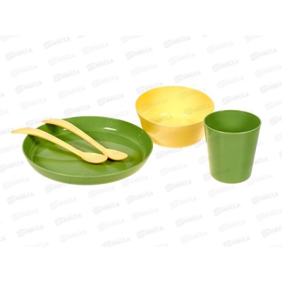 Набор дет посуды Lalababy (тарелка,миска,стакан,ложки) LA160012050 *10