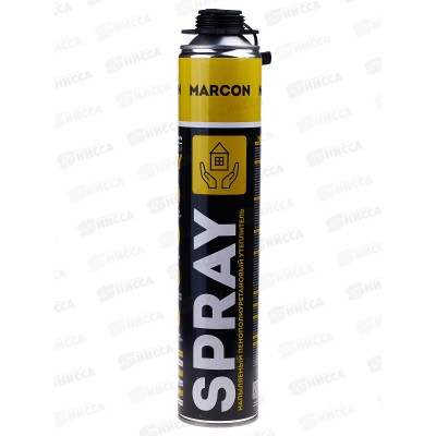 Утеплитель напыляемый MARCON Spray  пенополиуретановый, 900мл *12