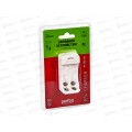Батарейка Зарядное устройство PERFEO PF-VN-210 Ni-MH/CD 5V 2 слота АА/ААА Батарейка Зарядное устройство PERFEO PF-VN-210 Ni-MH/CD 5V 2 слота АА/ААА