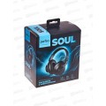 Гарнитура Perfeo ВТ SOUL AUX, полноразмерные чёрные, 4870