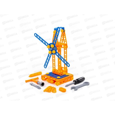 Конструктор &quotИзобретатель&quot - &quotМельница №1&quot 105 элемента  55385 в пакете *8