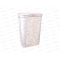 Корзина д/белья 60л Leaves молочный С48917 *4