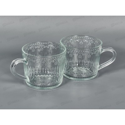 Набор стеклянных кружек 2 шт 450мл  280415 *20