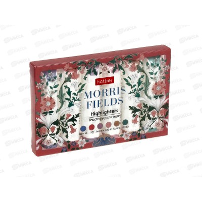 Маркеры Hatber текстовые, 6 цветов, Morris Fields 075235 *12