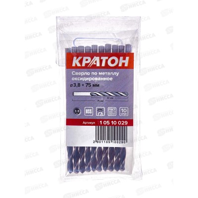 Сверло по металлу 3,8*75мм 10510029 *10/100