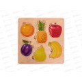 Игра развивающая деревянная &quotФрукты&quot (21х21см) 00761