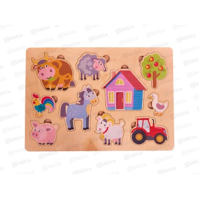 Игра развивающая деревянная &quotФерма&quot (30х21см) 00768