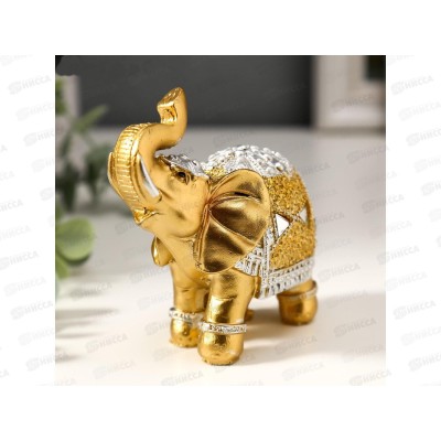 Сувенир &quotЗолотой  слон в попоне&quot 10*11*4,2см 2336480