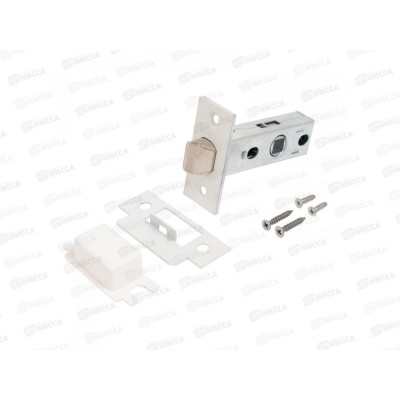 Защелка дверная Аллюр АРТ L45-8 W бел торц планка 25м б/руч *100 551 Защелка дверная Аллюр АРТ L45-8 W бел торц планка 25м б/руч *100 551