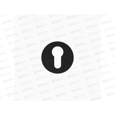 Накладка Алюр для цилиндрового механизма 1800ET BL матовый черный 741