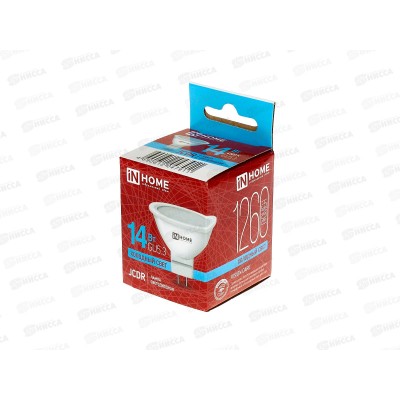 Лампа светодиодная IN-HOME LED-JCDR-VC 14Вт GU5.3 6500К 1260Лм *100 Лампа светодиодная IN-HOME LED-JCDR-VC 14Вт GU5.3 6500К 1260Лм *100