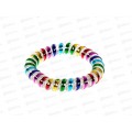 Резинка для волос "Пружинка" радуга 5см 6914713 *6 Резинка для волос "Пружинка" радуга 5см 6914713 *6