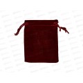 Мешок ткань-велюр Basir, цвет бордовый 7*9см MC-6715бордо