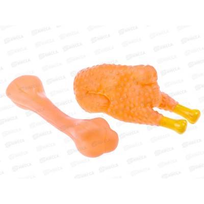 Игрушка для собак &quotКурочка&quot с пищалкой (063483)  *12 Ж