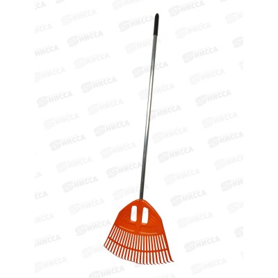 Грабли веерные пластмассовые 23 зуба "Гардения" 550мм, с алюминиевым черенком, 010820-2 Грабли веерные пластмассовые 23 зуба "Гардения" 550мм, с алюминиевым черенком, 010820-2