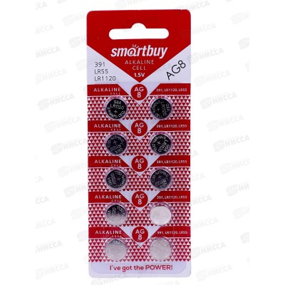 Батарейка SmartBuy AG8-10B *10/100/2000