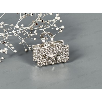 Крабик металлический 30мм стразы,жемчуг №8551 в ассортименте Крабик металлический 30мм стразы,жемчуг №8551 в ассортименте