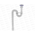 Гофросифон 1 1/2&quot*40/50 удлиненный с пластиковой решеткой, PF113-55-MR *55