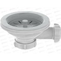 Выпуск 3 1/2&quot с пластиковой решеткой с отводом под перелив, PNV250 *40