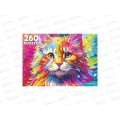 ПАЗЛ 260элементов Яркий котёнок, Ф-0287 *12 ПАЗЛ 260элементов Яркий котёнок, Ф-0287 *12