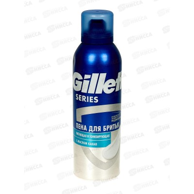 Жиллет Пена для бритья 200мл Series Питающая и тонизирующая *6