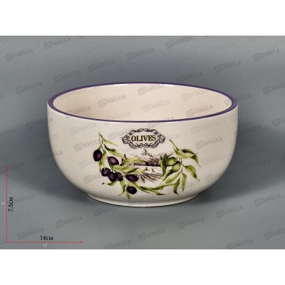 Салатник Оливки 14см В П/У MFK21037