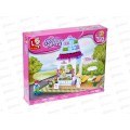 Конструктор SLUBAN Розовая мечта. Кафе мороженное, 205дет., М38-В0525 Конструктор SLUBAN Розовая мечта. Кафе мороженное, 205дет., М38-В0525