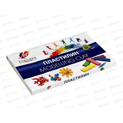 Пластилин 32цвета ЛУЧ Классика, к/к, 31с2065-08 *6 Пластилин 32цвета ЛУЧ Классика, к/к, 31с2065-08 *6