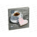 Салфетки 3 слойные 20 листов 33*33 Bouquet Home Сладкое сердце,37922*12