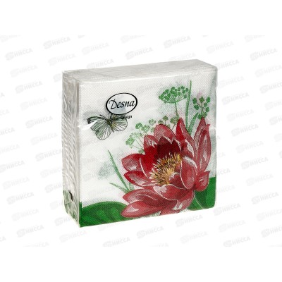 Салфетки 1сл 40л 24*24 Desna Design Водяная лилия,57462*32 Салфетки 1сл 40л 24*24 Desna Design Водяная лилия,57462*32