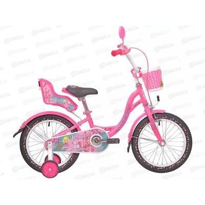 Велосипед 16" RUSH HOUR PRINCESS розовый, 283885 Велосипед 16" RUSH HOUR PRINCESS розовый, 283885
